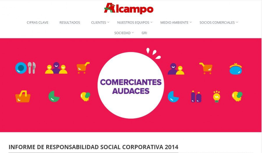 Alcampo ha presentado su Informe de Responsabilidad Social Corporativa 2014.