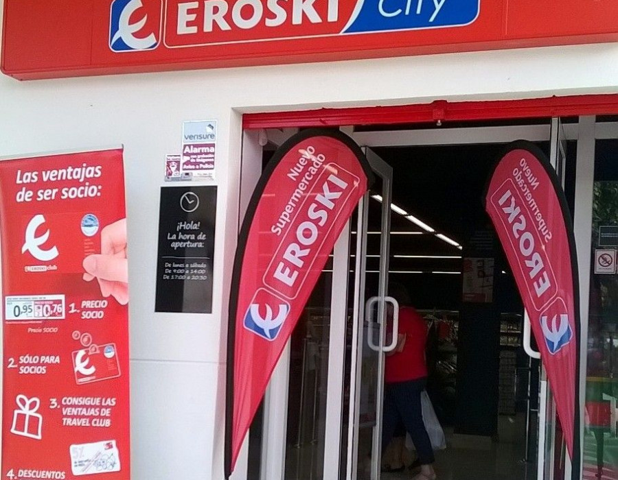 El nuevo supermercado Eroskicity dispone de un surtido de 3.500 productos.