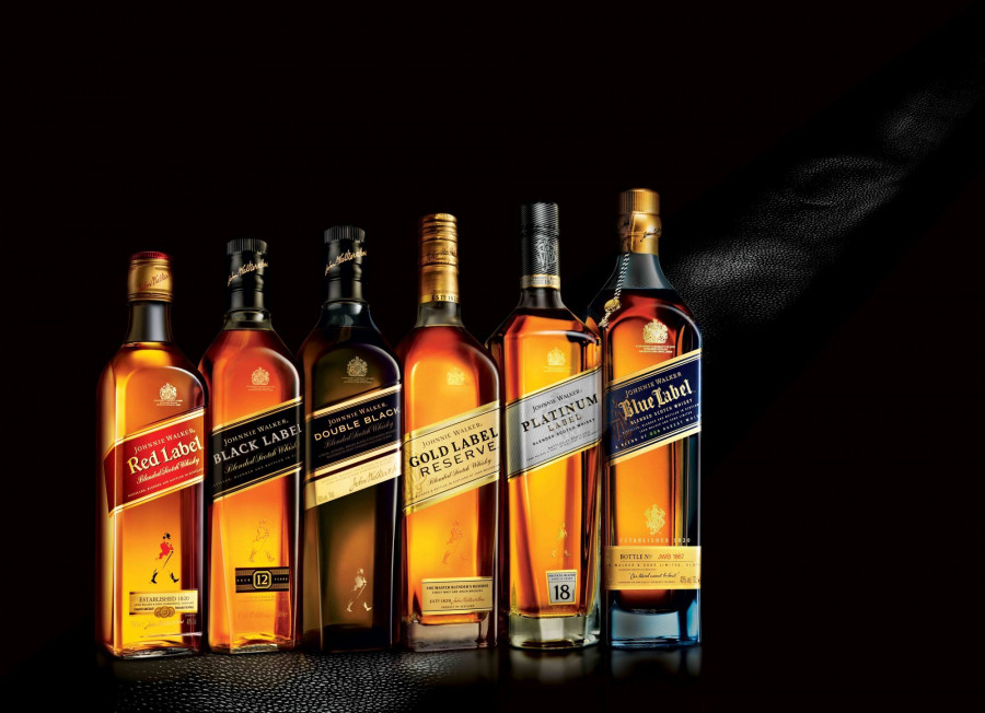 Johnnie Walker fue líder en ventas de whisky.