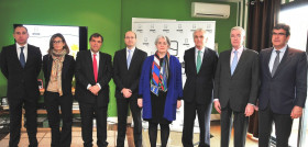 Imanol Vidal de General Mills; Paula Sancho de IESE; Alberto Velasco de Mahou-San Miguel; Carlos Fernández de Sodena; Lourdes Goicoechea del Gobierno de Navarra; José Antonio Canales de Viscofán; P