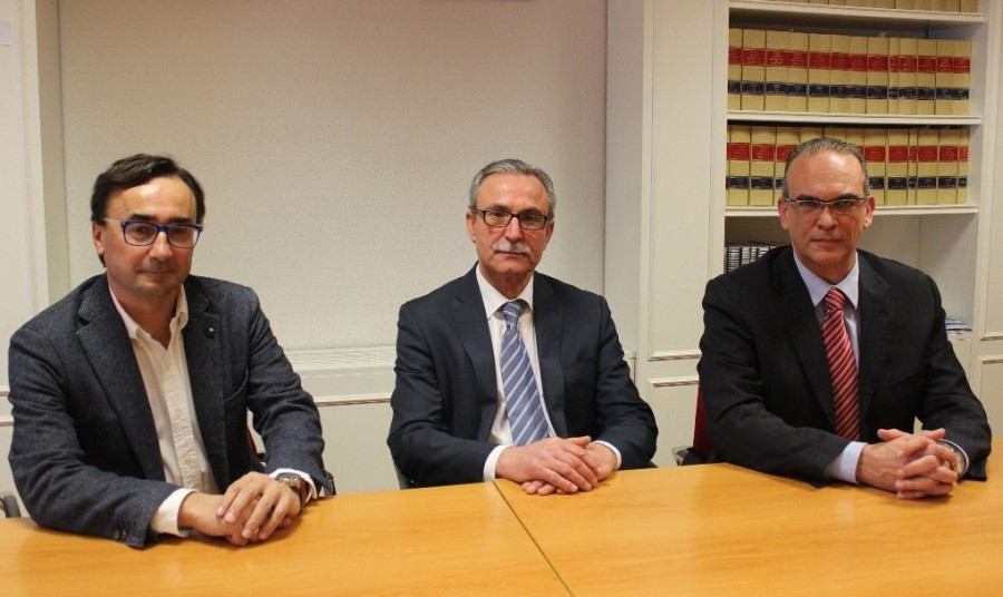 Francisco Javier Morato junto a Juan Atanasio Carrasco y Carlos Díaz.
