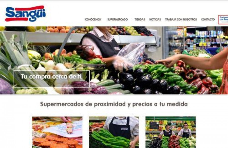 Sangüi pone en marcha su nueva web.