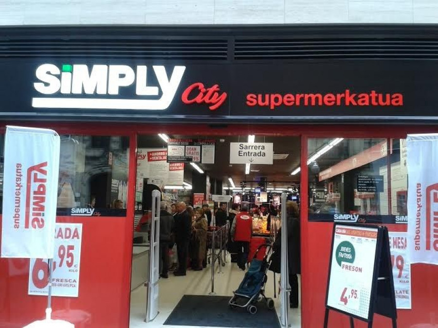 Nuevo supermercado Simply City en Bilbao.