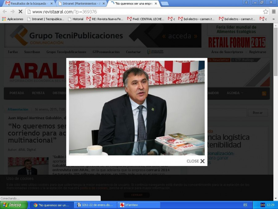 Juan Miguel Martínez Gabaldón, director general de Galletas Gullón.