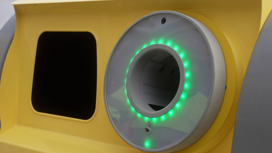 Contenedor amarillo inteligente