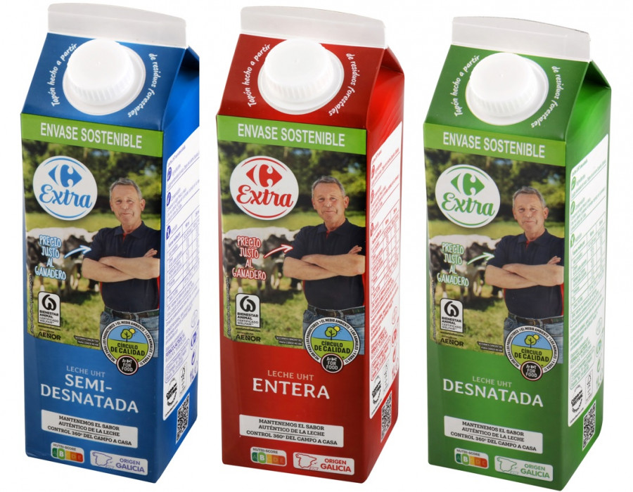 Foto gama leche Carrefour Círculo de Calidad