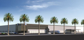 Plataforma Logística ALDI en Gran Canaria render