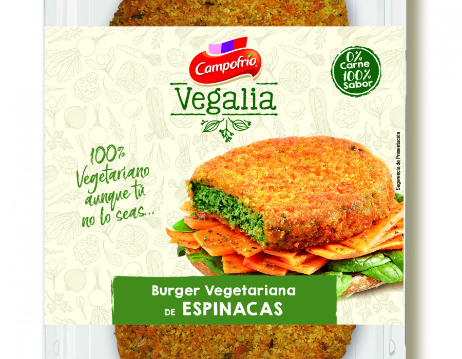 Bandeja hamburguesa Espinacas OK
