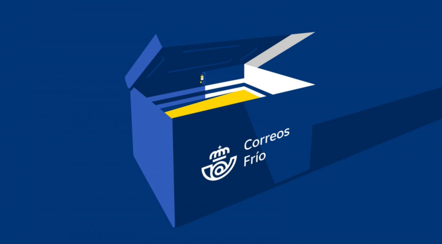 Correos Frío ilustración caja isoterma