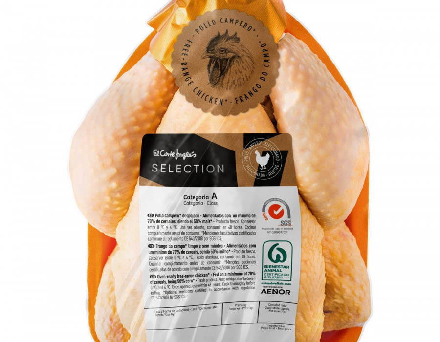 Pollo sello bienestar animal