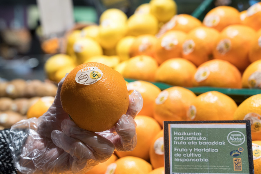 EROSKI Natur Fruta sello GGN
