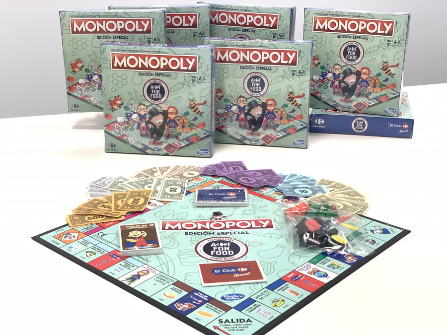 Foto prensa tablero Monopoly Carrefour