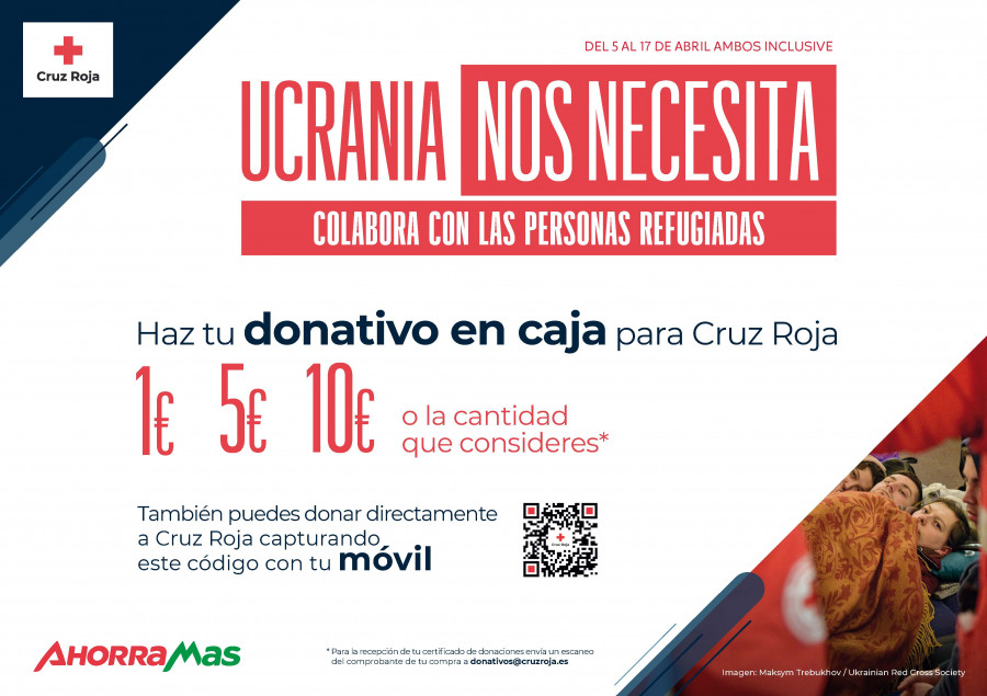 Ahorramas recauda más de 150.000 euros para refugiados ucranianos