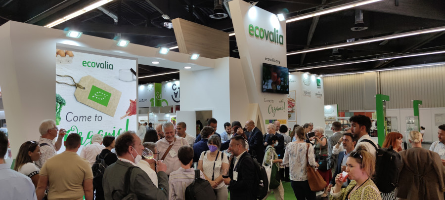 Foto recepción Ecovalia en Biofach