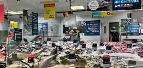 Mostrador pescadería Carrefour con bonito del Cantábrico (1)