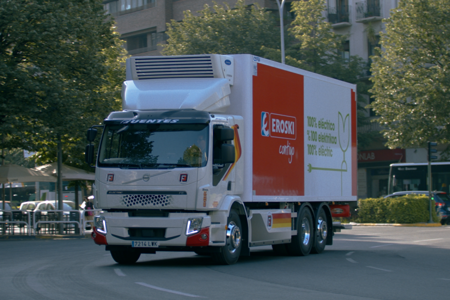 Camion elétrico EROSKI