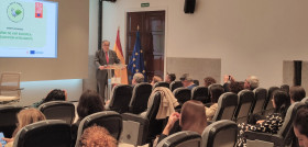 Antonio Sánchez, presidente de Avianza, durante su intervención en la presentación de la campaña Carne de ave europea, tu elección inteligente