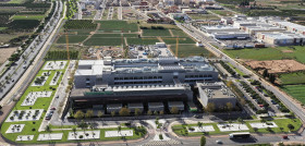 Vista aérea de las nuevas oficinas de Mercadona en Albalat dels Sorells (Valencia)