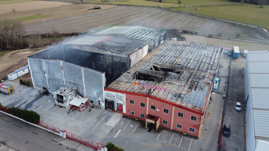 Fabrica Cascajares después incendio