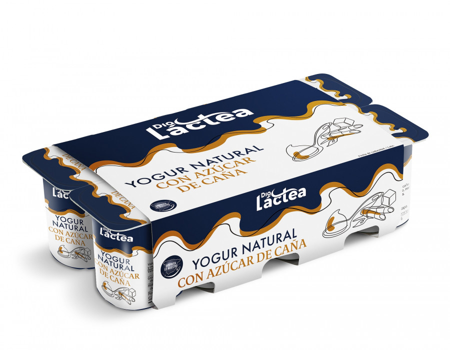 YOGUR Natural con Azucar de Caña   Dia Láctea