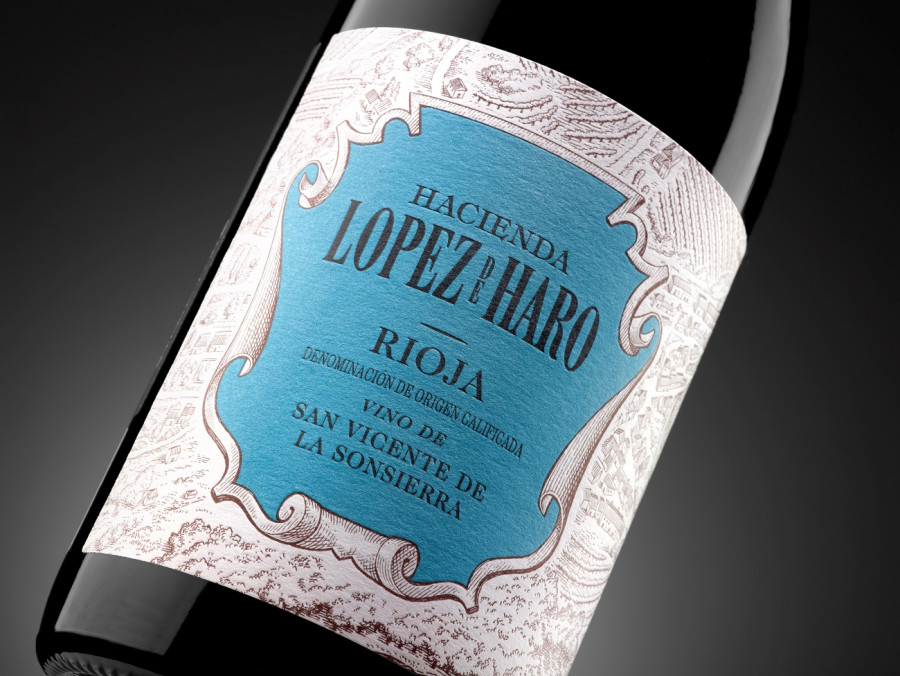 Vino San Vicente López de Haro detalle