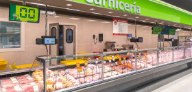 Sección de carnicería de un establecimiento HiperDino