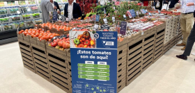 Foto prensa tomates origen España en Carrefour