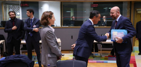 Juan Manuel Morales, presidente de EuroCommerce y Charles MICHEL, President of the European Council