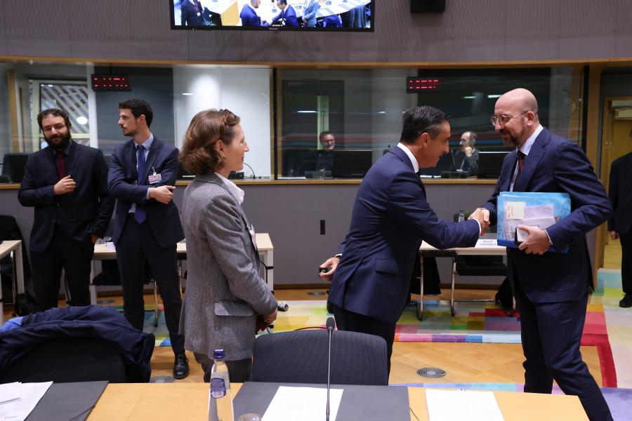 Juan Manuel Morales, presidente de EuroCommerce y Charles MICHEL, President of the European Council