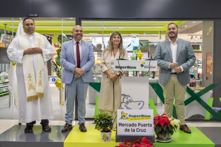 Acto de inauguración de SuperDino Mercado Puerto de la Cruz