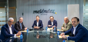 De izda a dcha. José Antonio Latre, Bill Derrenger, Javier Meléndez, Ignacio González, Julio Audicana, Pedro Gato