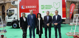 Camión eléctrico EROSKI presentación Bilbao