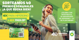 HiperDino y bp España sortean 160 premios para celebrar el 40 aniversario de la cadena