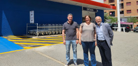 Dña. Marta Ruíz, Alcaldesa del Excmo. Ayuntamiento de Estella visita el nuevo Cash Unide