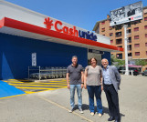Dña. Marta Ruíz, Alcaldesa del Excmo. Ayuntamiento de Estella visita el nuevo Cash Unide