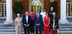 Foto familia Unide en La Moncloa
